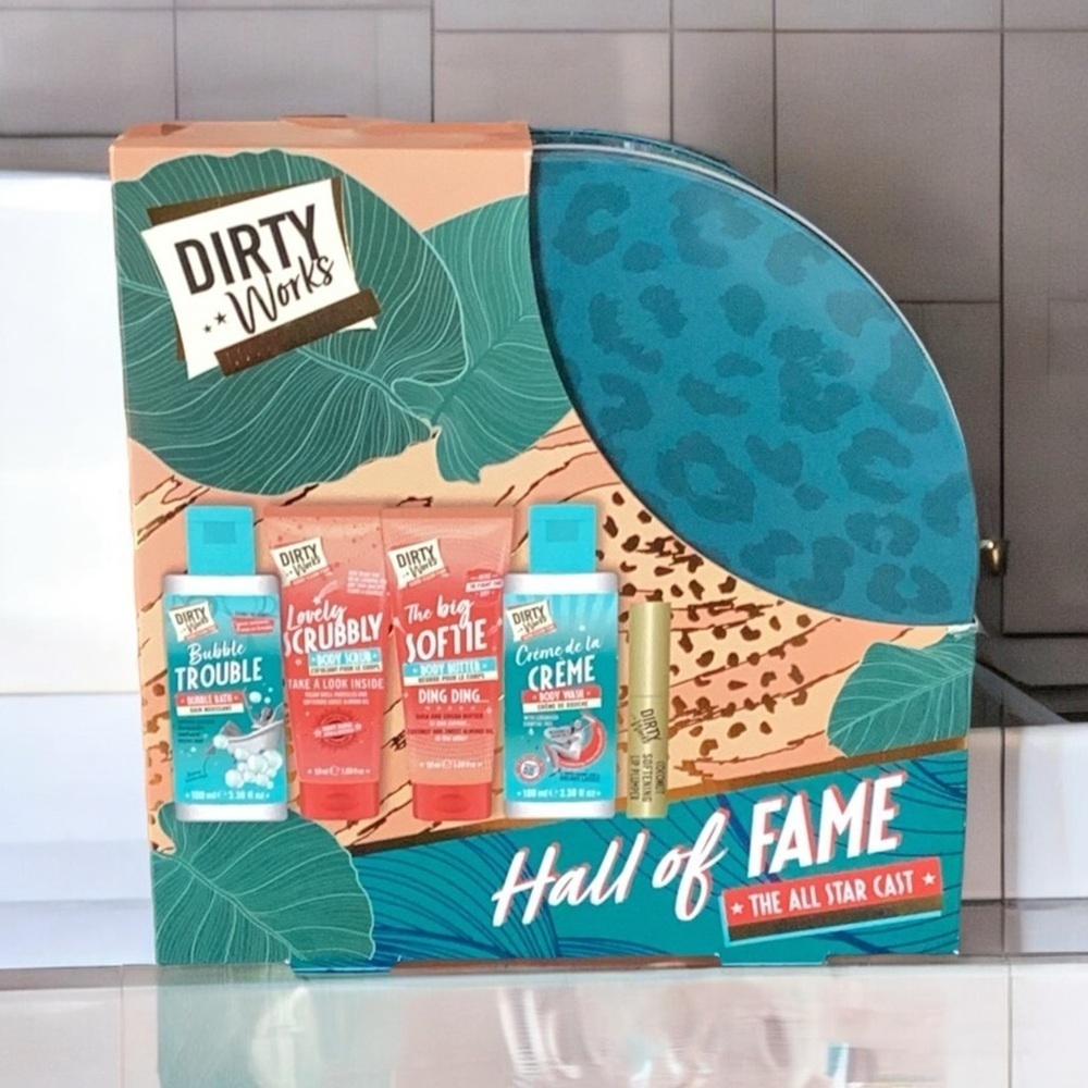Dirty Works Skincare 5 Piece Gift Set Good Clean Fun Hall Of Fame New